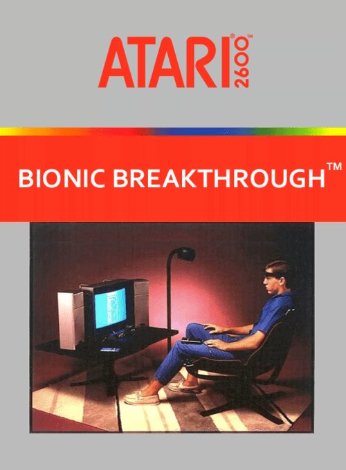 Bionic Breakthru box art for Atari 2600